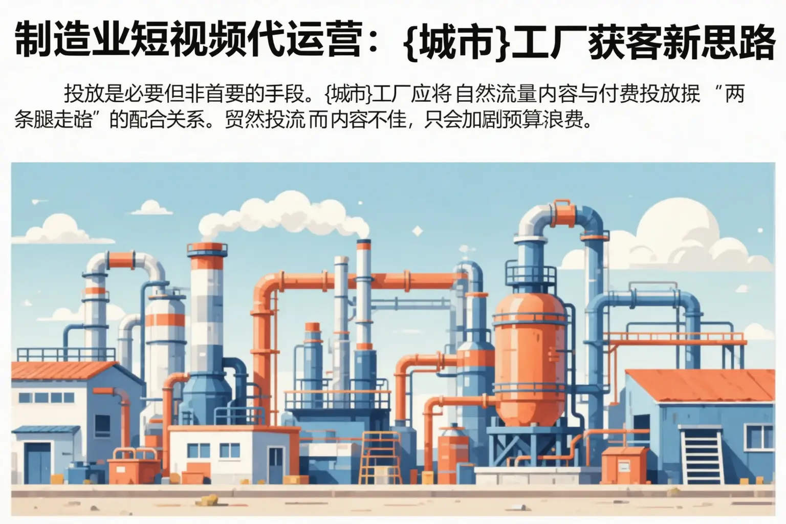 制造业短视频代运营:昌都工厂获客新思路