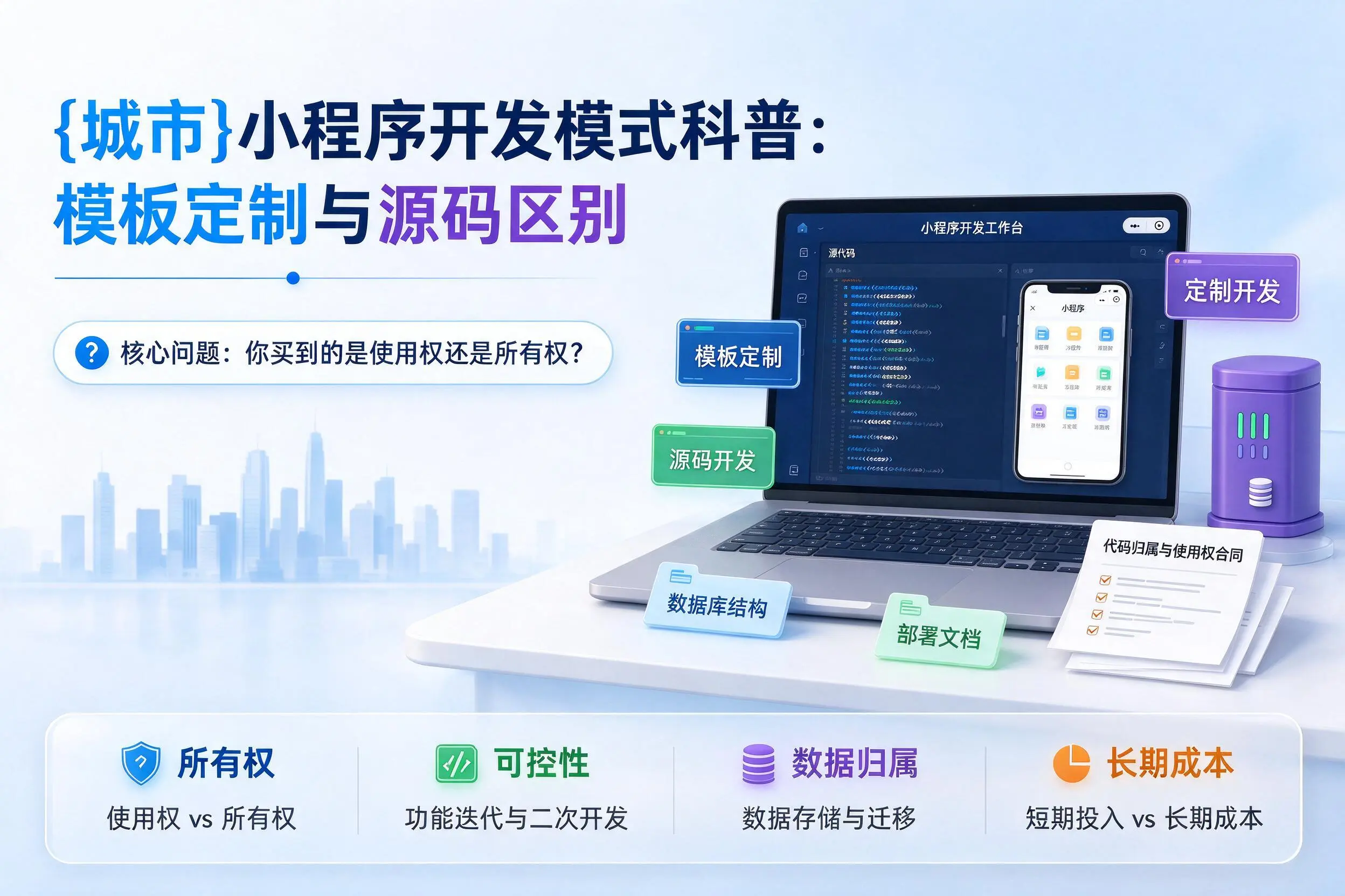 昌都小程序开发模式科普：模板定制与源码区别